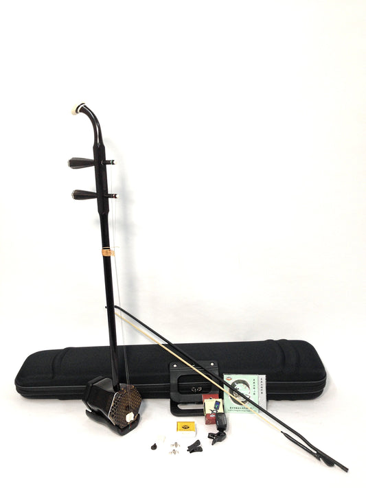 Lecui Chinese Erhu 2-string Violin Fiddle Musical Instrument + EVA Hard Case LC460