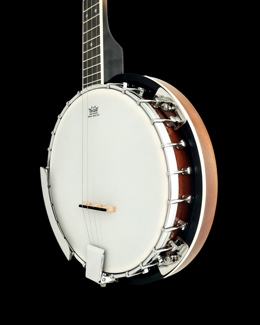 Caraya 4-String Mahogany Body Resonator Tenor Banjo - Natural BJ004