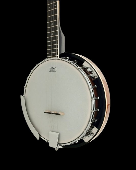 Caraya 5-String Mahogany Body Resonator Banjo - Natural BJ005EQ1