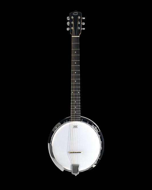 Caraya 6-String Mahogany Body Resonator Banjo - Natural BJ006