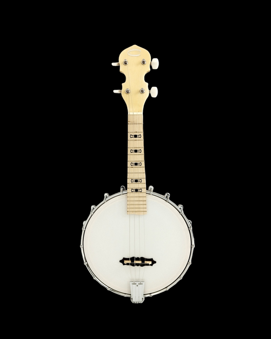 Caraya 4-String Solid Maple Open-Back Banjolele - Natural BJ24