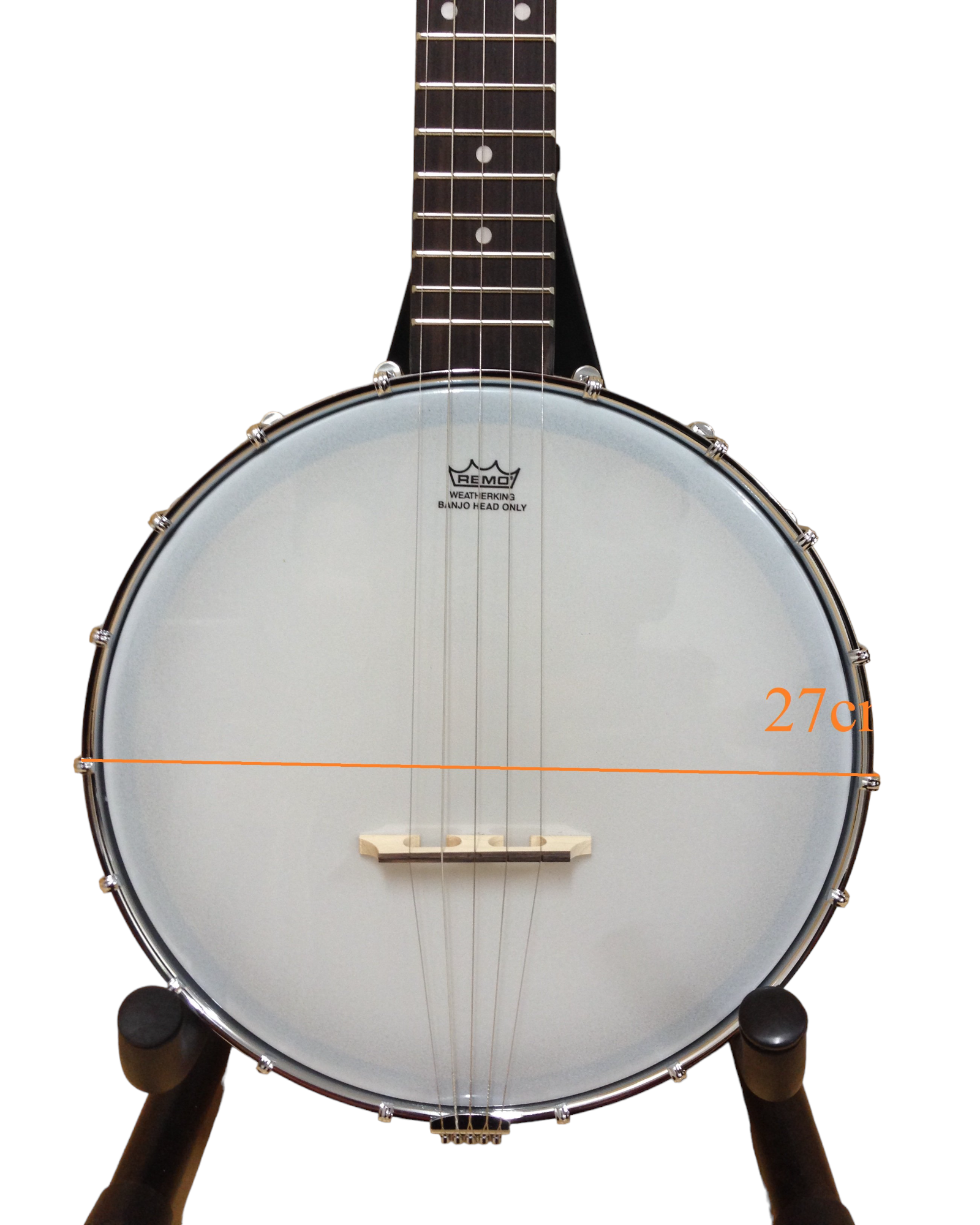 Caraya 5-String Open-Back Traveller Banjo - Black BJ30