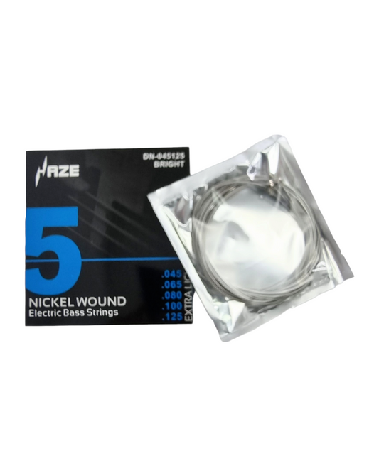 Haze DN0455 Bass Guitar String (Extra Light) – 5 Strings 0.045-0.125