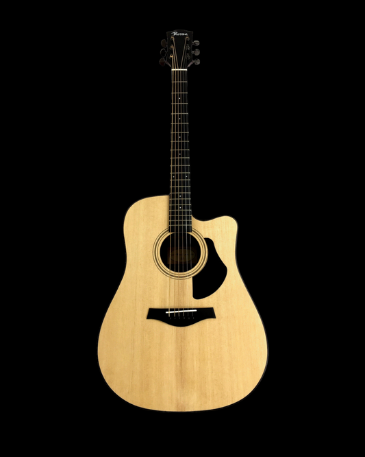 Rosen G15CN Solid Spruce Top Dreadnought Cutaway ECO. Rosewood Fingerboard Acoustic Guitar - Natural