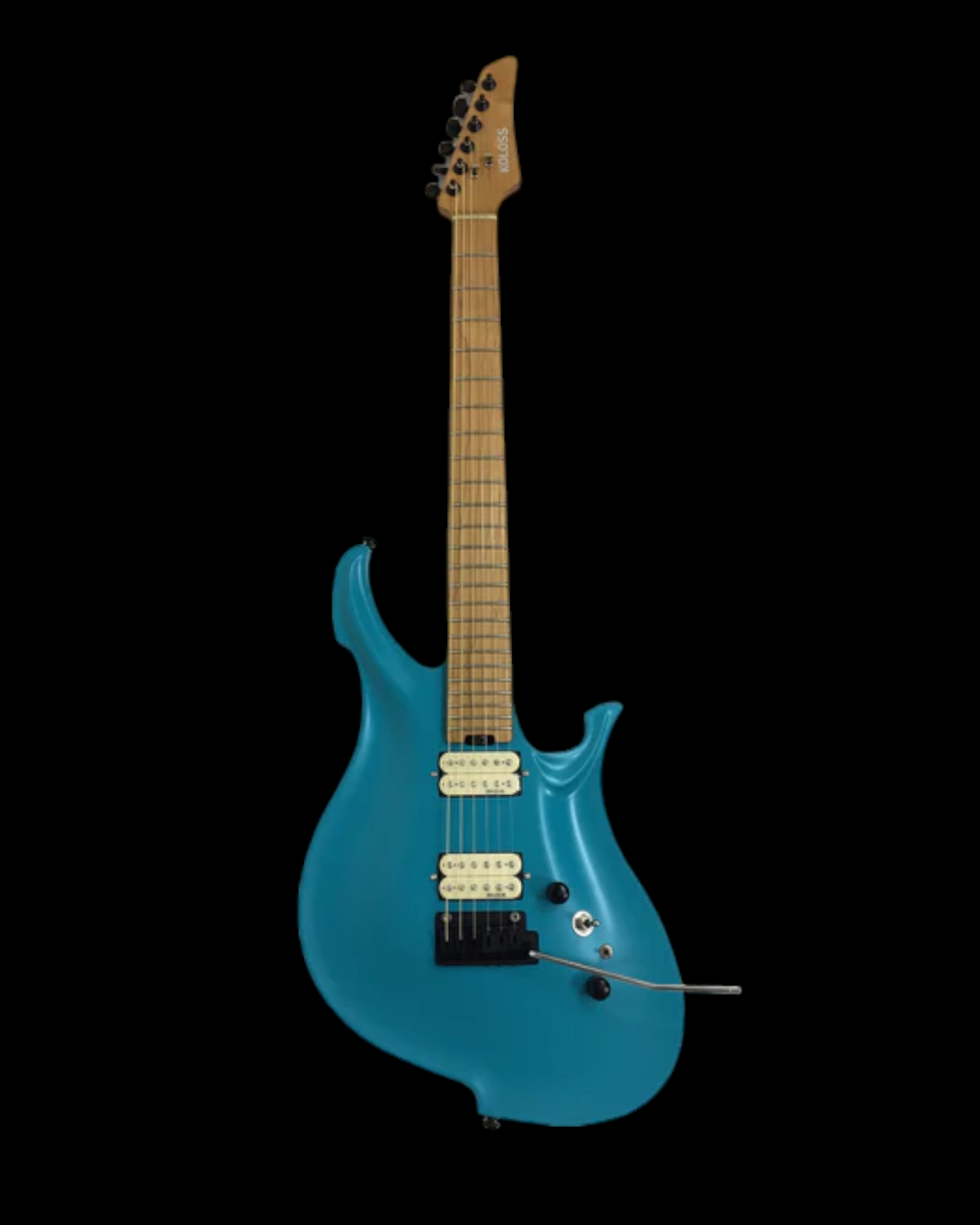KOLOSS GT4MBL Blue Aluminum Body Roasted Maple Neck Electric Guitar