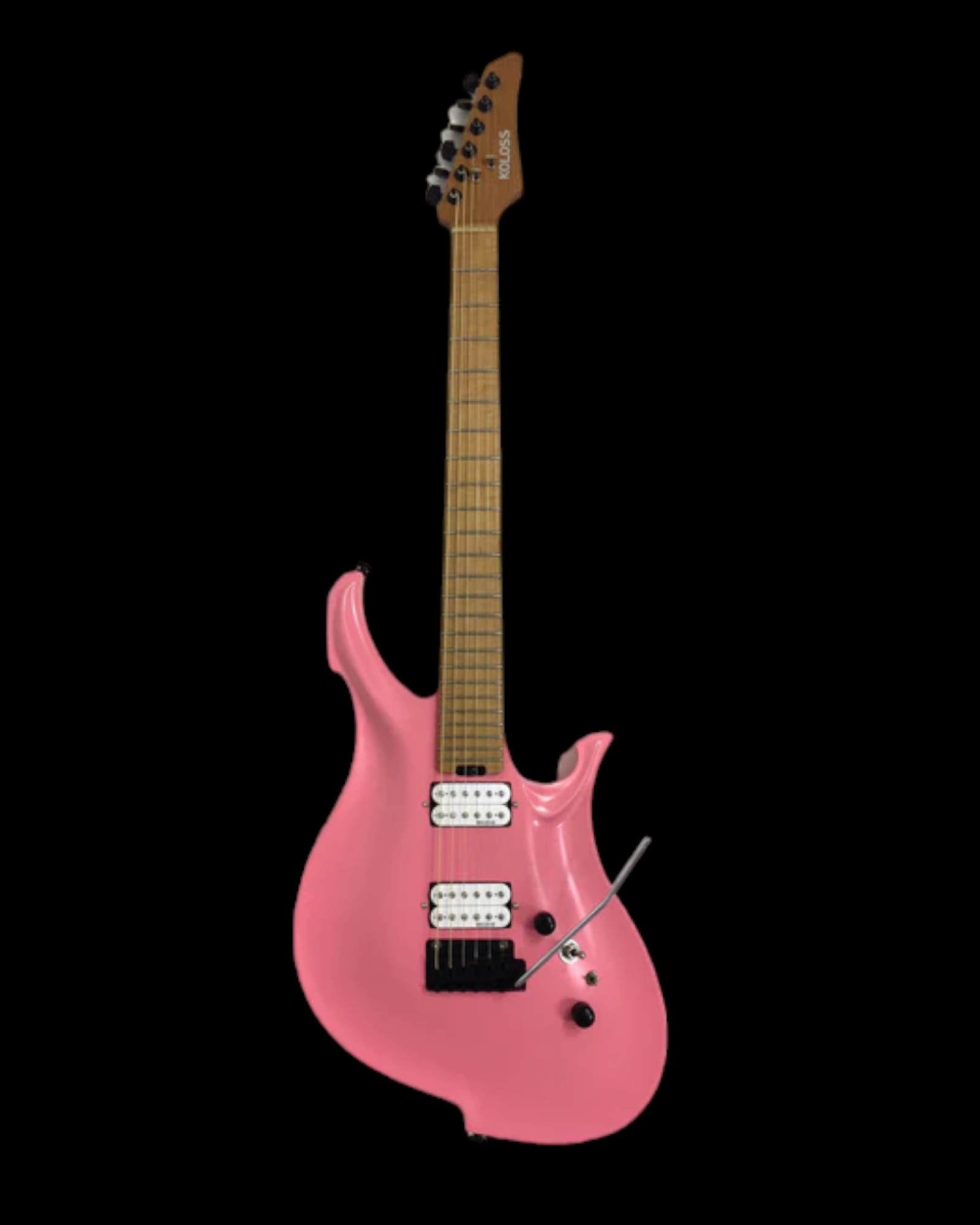 KOLOSS GT4MPK Pink Aluminum Body Roasted Maple Neck Electric Guitar