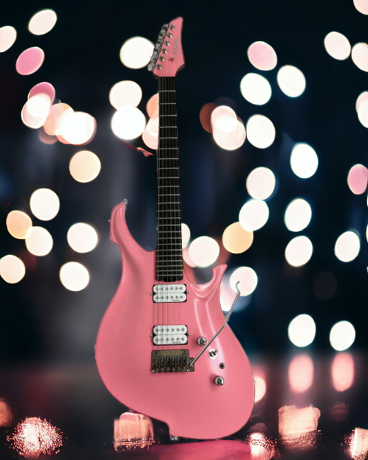 KOLOSS GT4PK Pink Aluminum Body Carbon Fibre Neck Electric Guitar