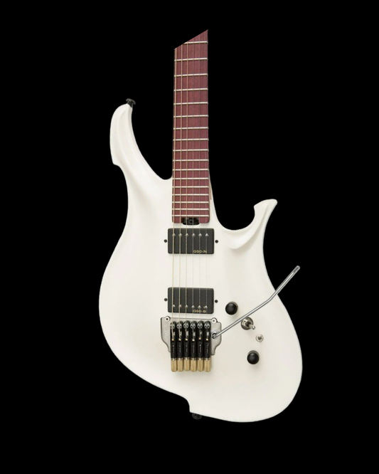 Koloss Headless Mahogany Neck Aluminium Body Koloss Electric Guitar - Black/Natural/White GT5HM