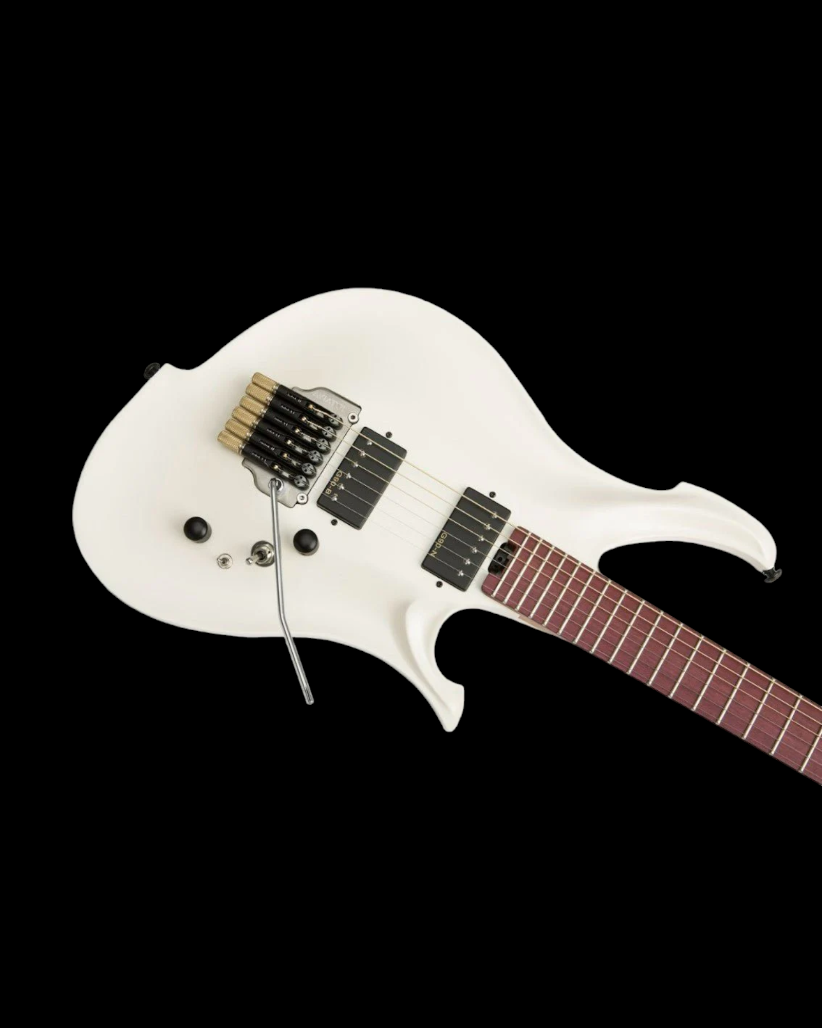 Koloss Headless Mahogany Neck Aluminium Body Koloss Electric Guitar - Black/Natural/White GT5HM