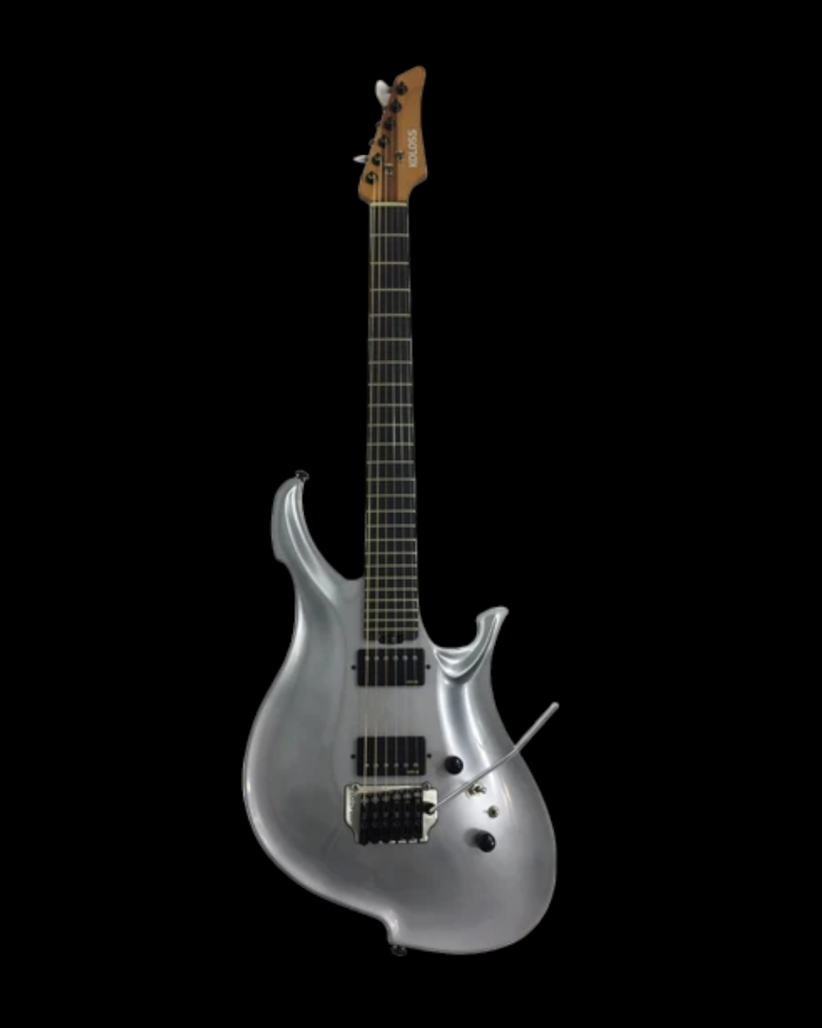 KOLOSS GT690MN3SV Silver Aluminum Body Roasted Maple Neck Electric Guitar
