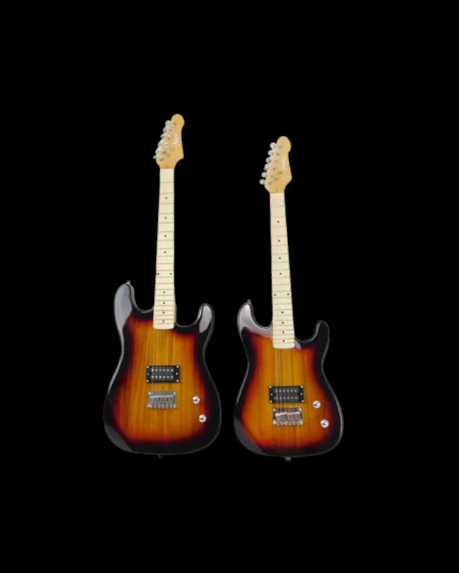 Haze HST Electric Guitar - HJS22STSB- Vintageburst, Available in 4/4 and 3/4 Sizes