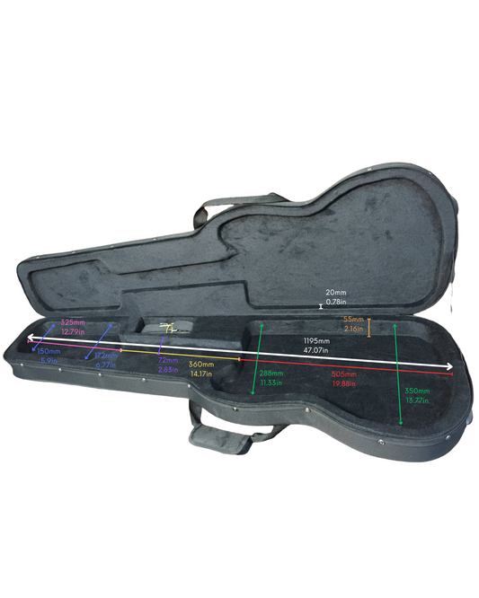 Haze Ultra-Light Bass Guitar Hard Foam Case - HPAAE10B