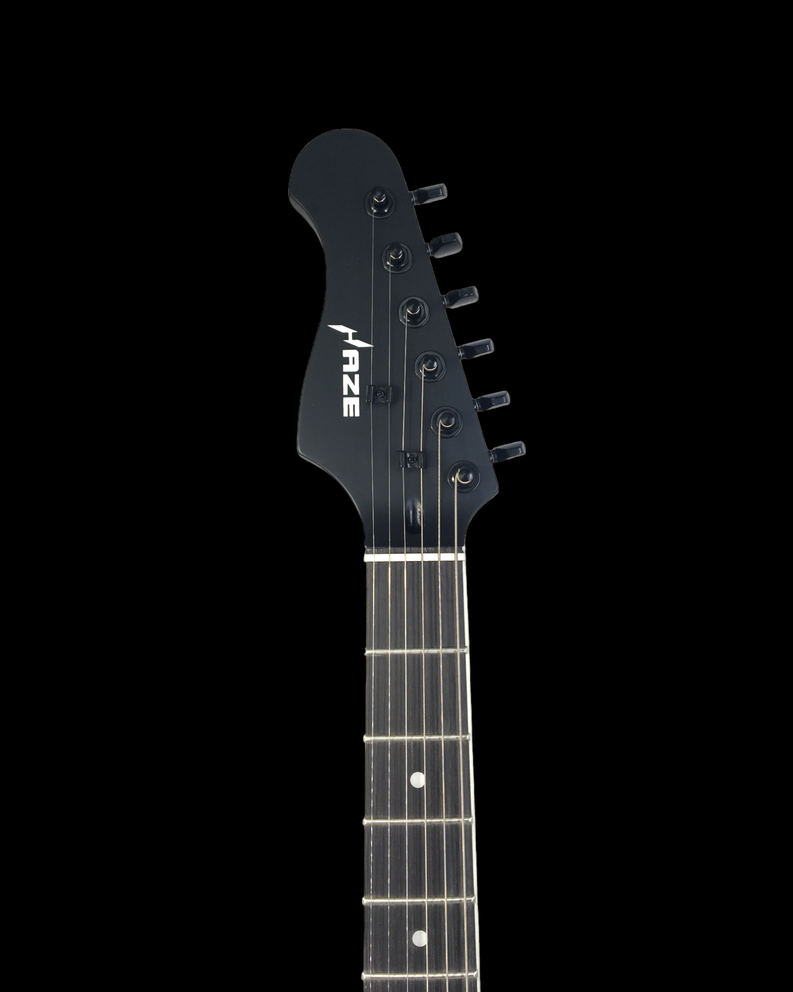 Haze Lefthanded Semi-Hollow HH HTL Electric Guitar - Black HSE501LHBK