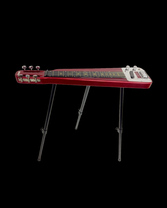 Haze Lap Steel Single Coil Height Adjustable Lap Steel Electric Guitar - Red HSLT1930MRD