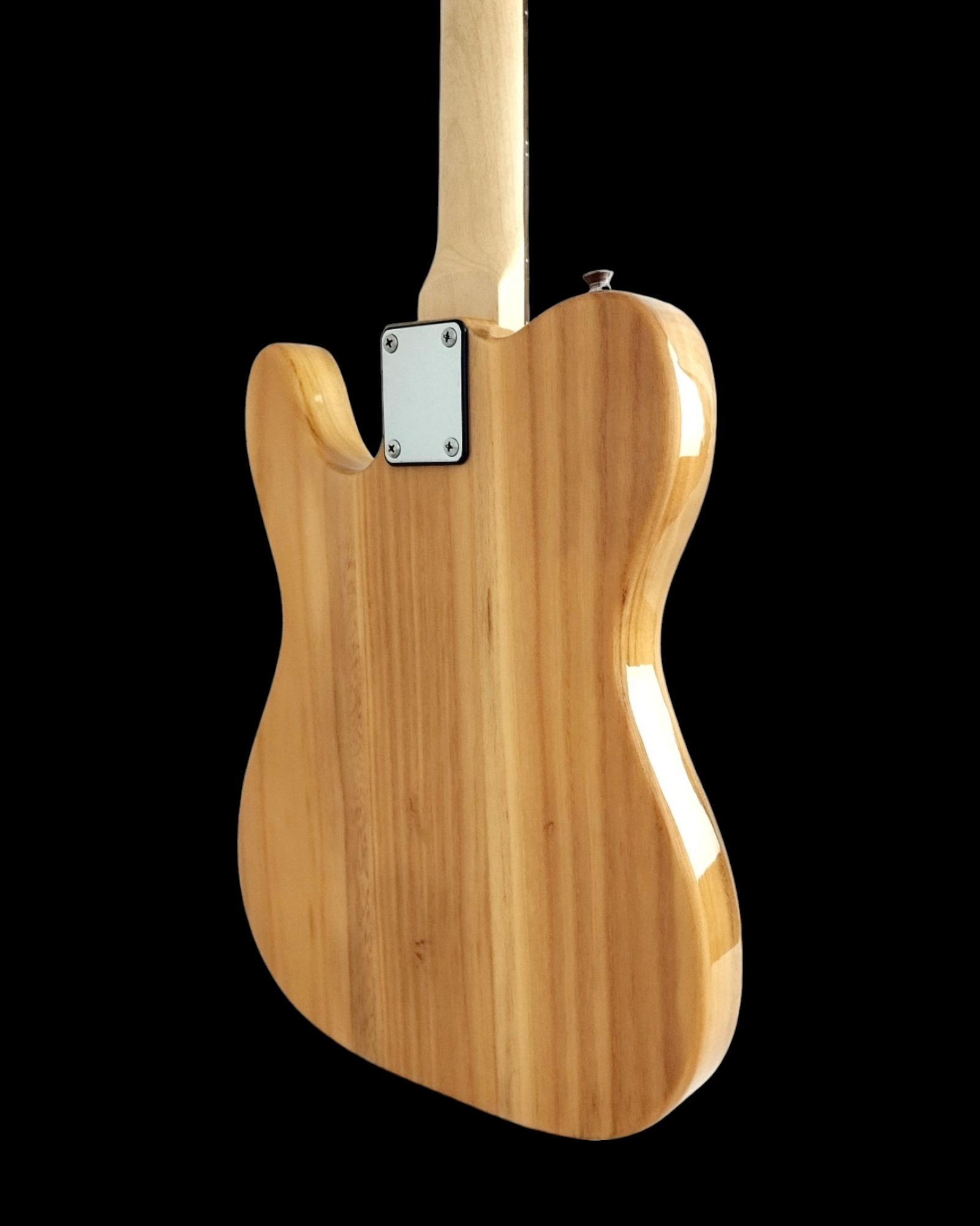 Haze Ash Burl Top Maple Neck Rosewood Fingerboard HTL Electric Guitar - Natural HSTL10NT