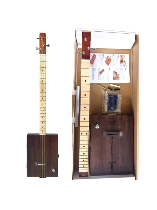 Haze Mahogany Cigar Box Guitar - Brown HX52 DIY kits