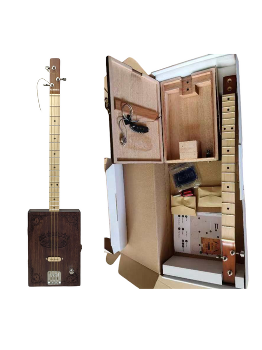 Haze Mahogany Cigar Box Guitar - Brown HX58  DIY kits