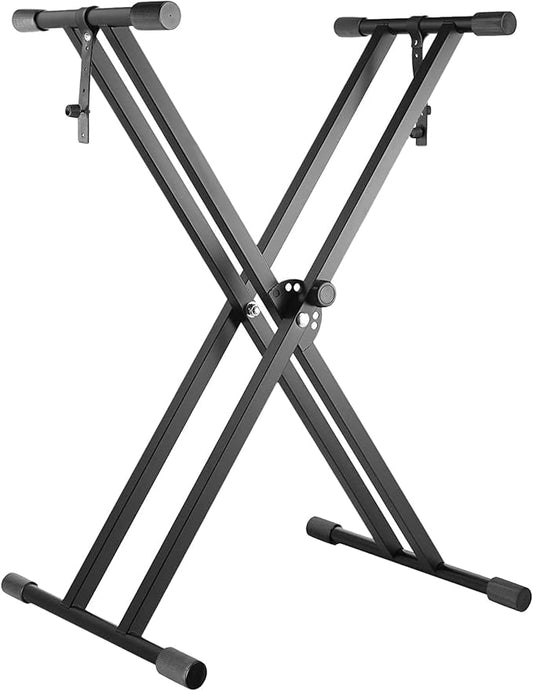 Professional Height Adjustable Folding X Type Double-Braced Keyboard Stand HJKBX3