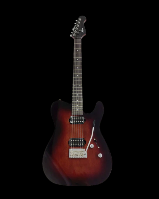 Haze Split Coil with Tremolo Bar Contoured HTL Electric Guitar - Redburst KATLTRD