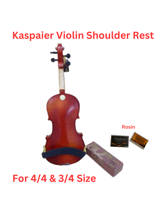 Kapaier KPE510 Economy Model Violin Adjustable Shoulder Rest - 4/4, 3/4 with Rosin