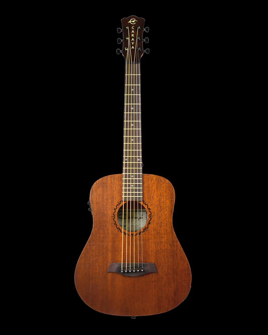 Caraya Safair 41EQ All Mahogany Dreadnought Acoustic Guitar,Built