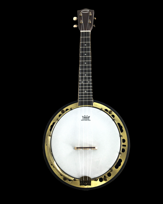 Caraya 4-String Maple Body Resonator Banjolele - Natural SBJUK118