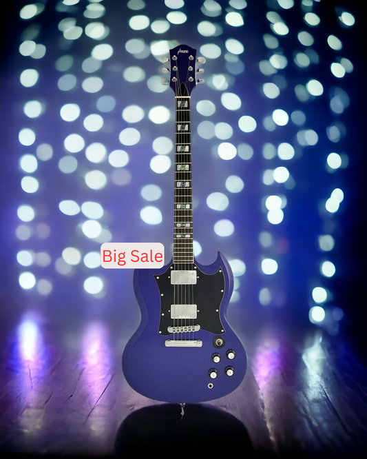 Haze Maple Neck Abalone & Mother-of-Pearl Inlay HSG Electric Guitar - Purple SEG271PU