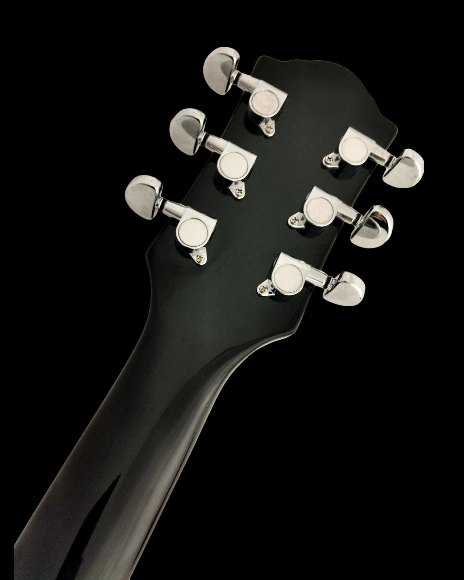Haze Semi-Hollow 335-Style Flame Maple HES Electric Guitar - Black SEG272BK