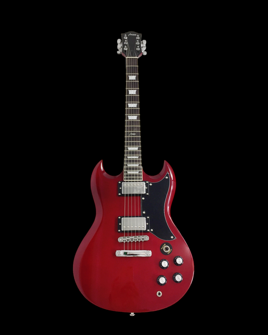 Haze Poplar body, Rosewood Fingerboard Neck-Thru HSG Electric Guitar - Red SEG275TR