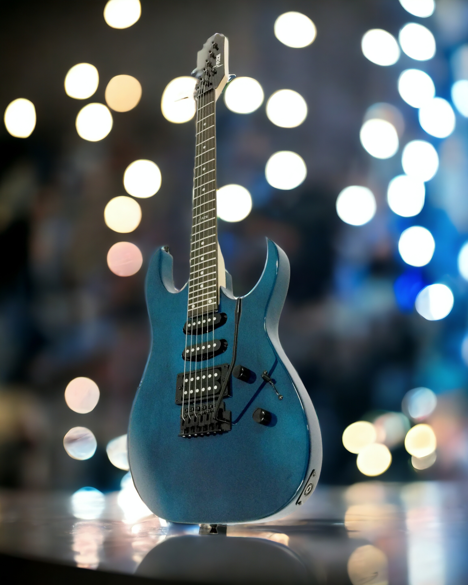 Haze Maple Neck HSH Tremolo HRG Electric Guitar - Blue SEGLG4DBL