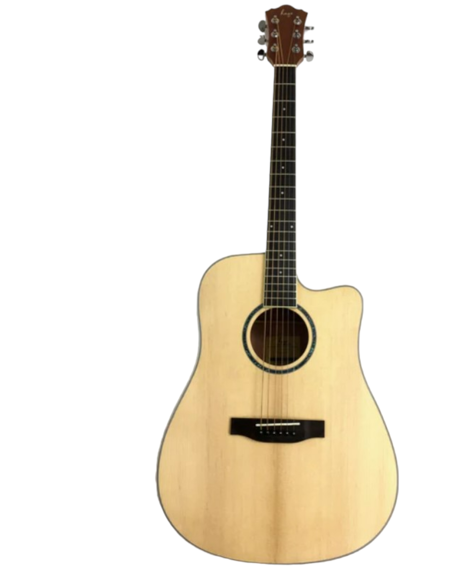 Haze Solid Spruce Top Dreadnought Cutaway Acoustic Guitar - Natural CD60SCN