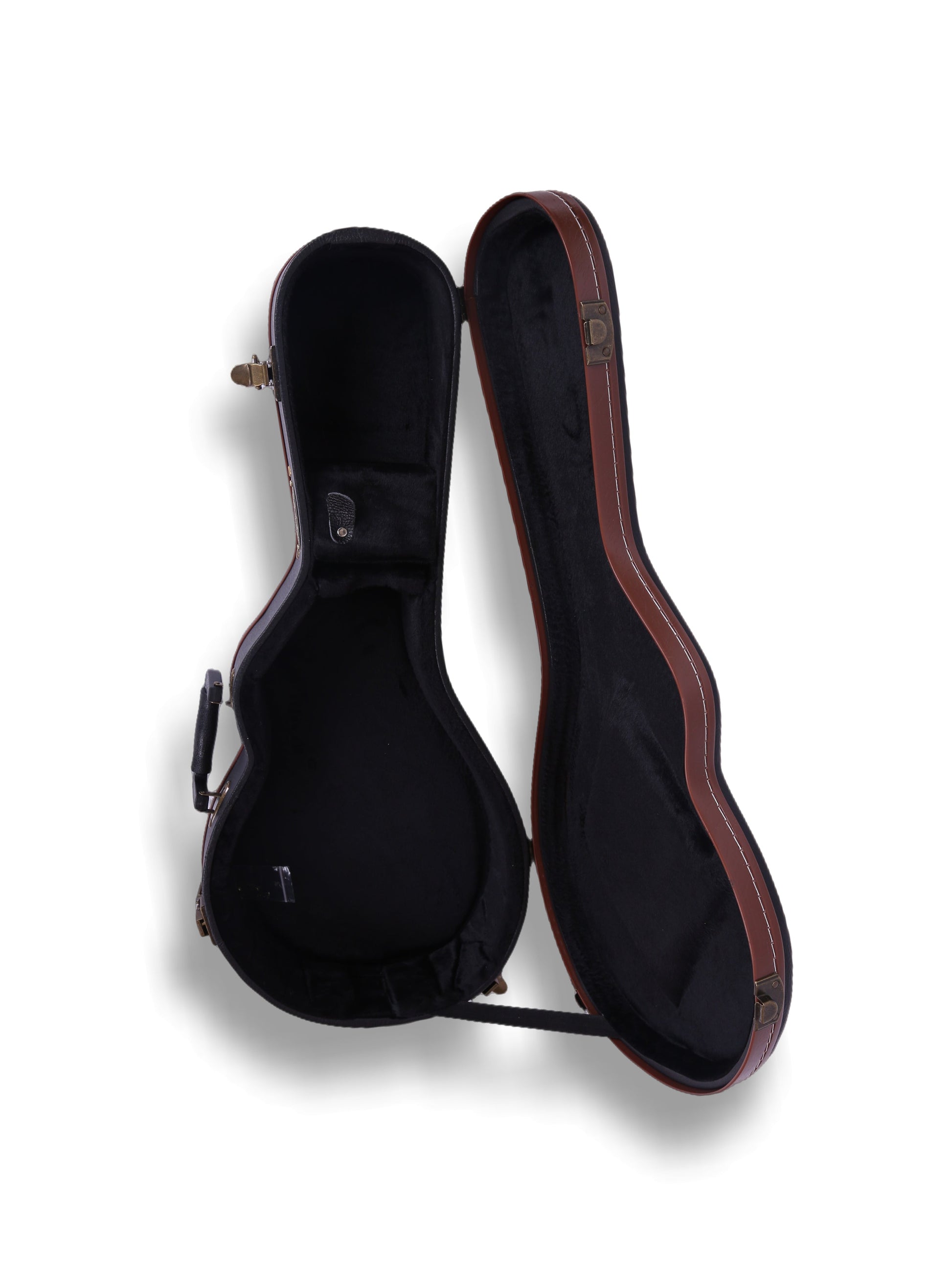 Haze Brand New Durable Hard Case For Mandolin Lockable with Key Black HK-19601MDF