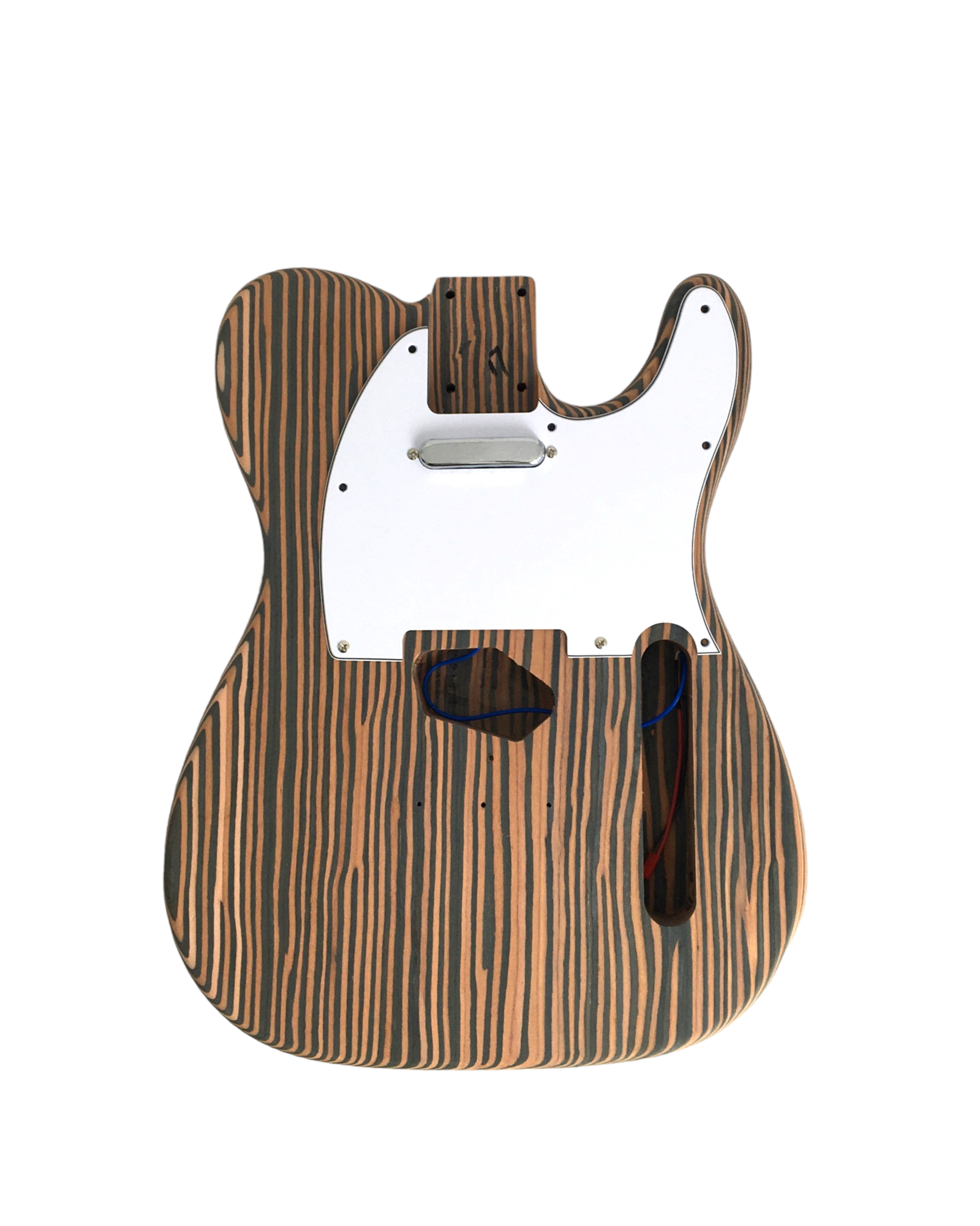 E500TLDIY Technical ZebraWood Body+Neck, No-Soldering Electric Guitar DIY Kit