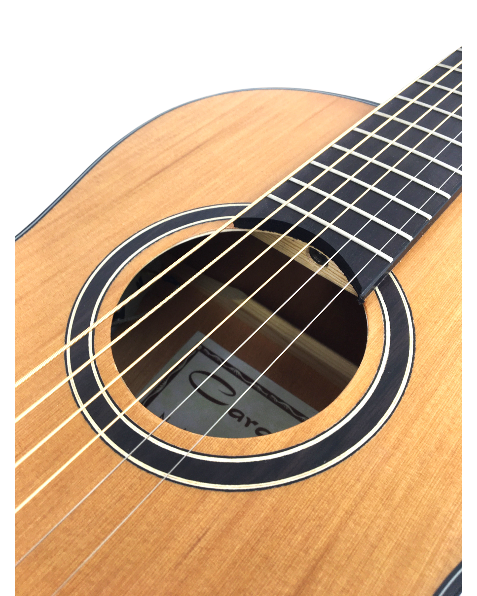 Caraya Parlor Cedar Top Built-In Pickups/Tuner Acoustic Guitar - Natural PARLOR610