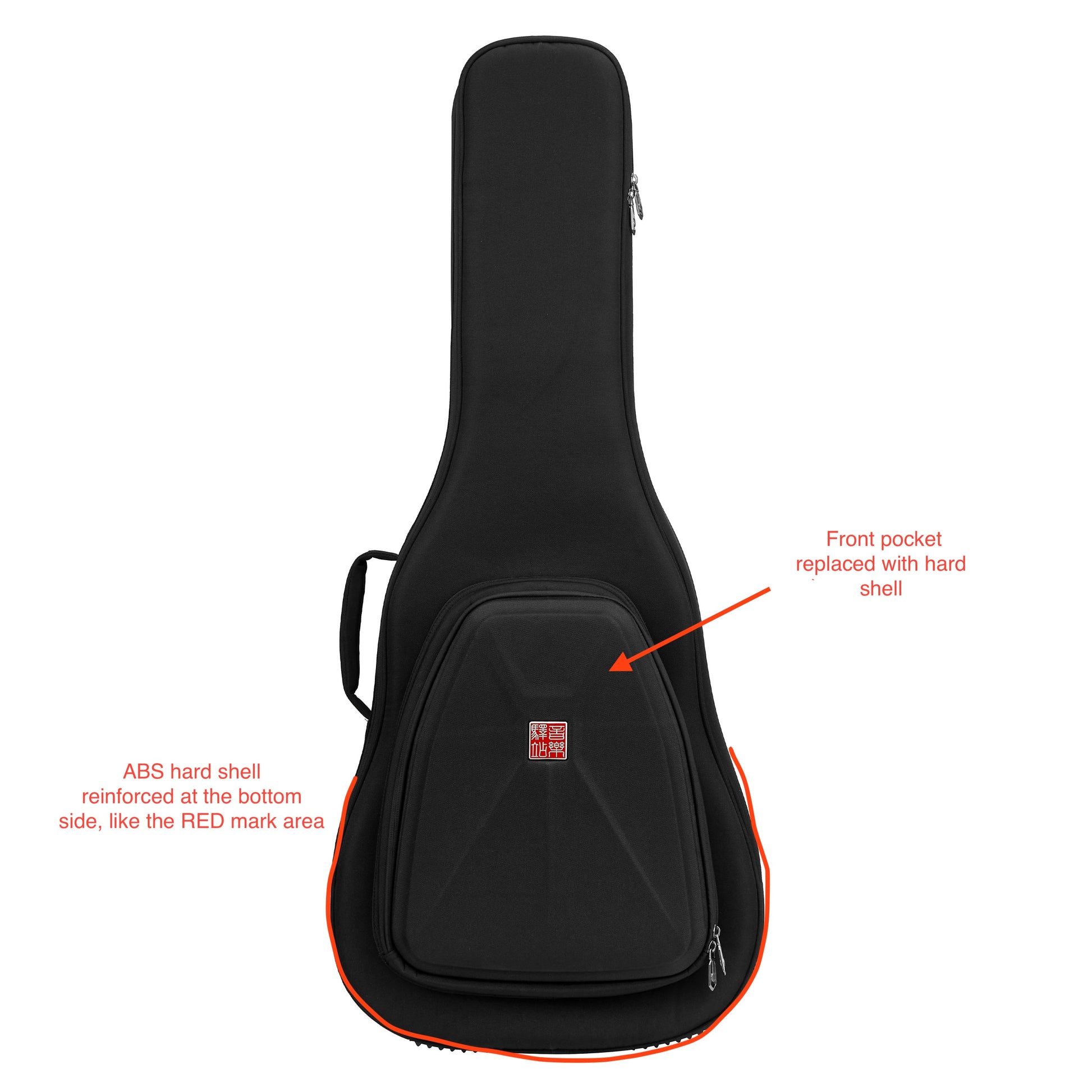 Music Area Pro Acoustic Guitar Case - WIND20PRODABLK