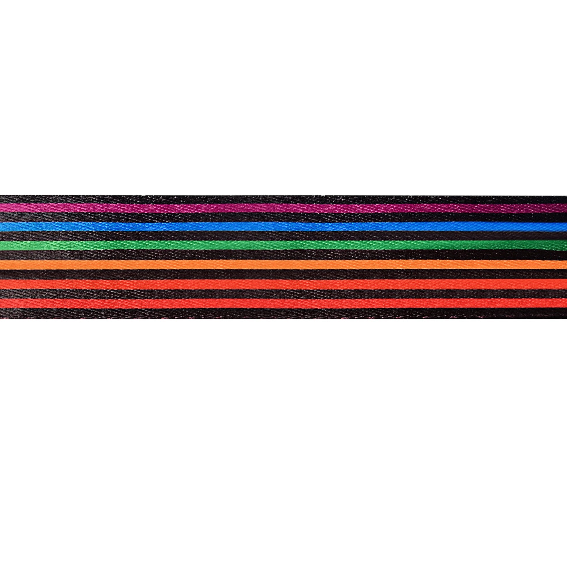 Amumu Rainbow Guitar Strap Polyester Cotton - PC06PBK