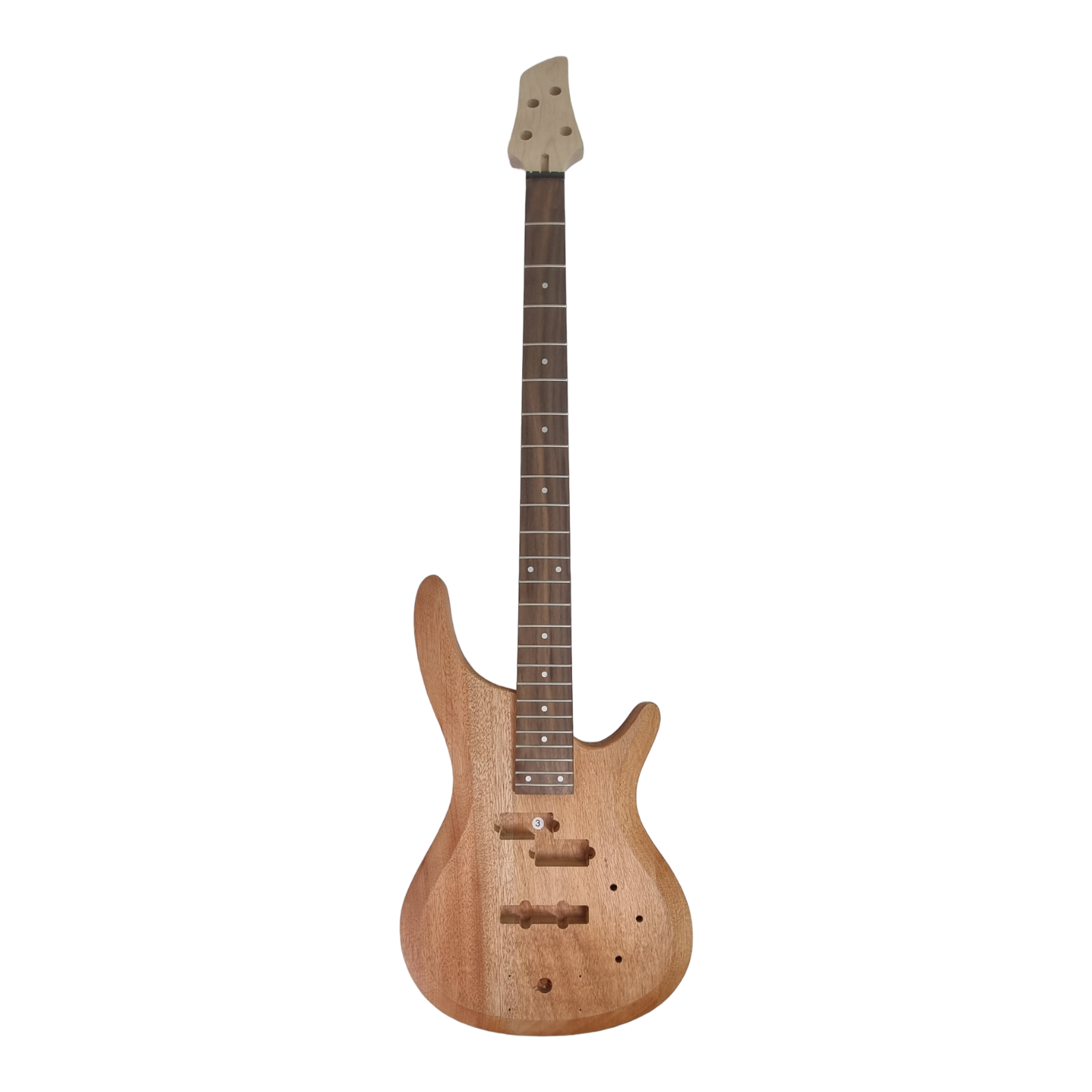 B325DIY Solid mahogany body Electric Bass Guitar DIY Kit w/Bonus Picks
