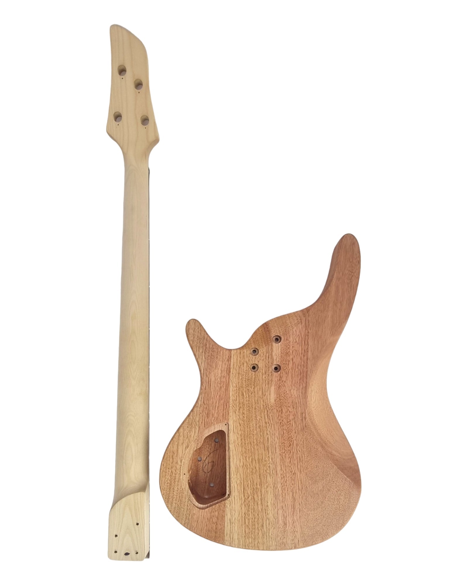 B325DIY Solid mahogany body Electric Bass Guitar DIY Kit w/Bonus Picks