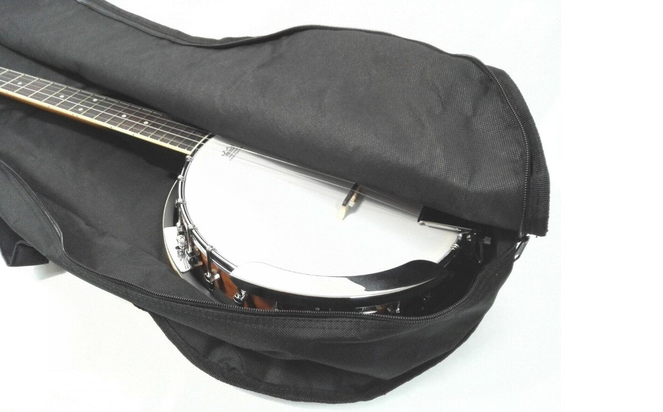 Brand New Caraya Soft Banjo Bag BJ005B for 5-String,6-String Banjo w/Backpack Straps