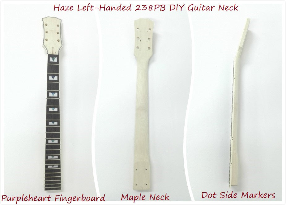 LP style electric guitar DIY neck E238PB, 22 Fret, Right and Left Handed