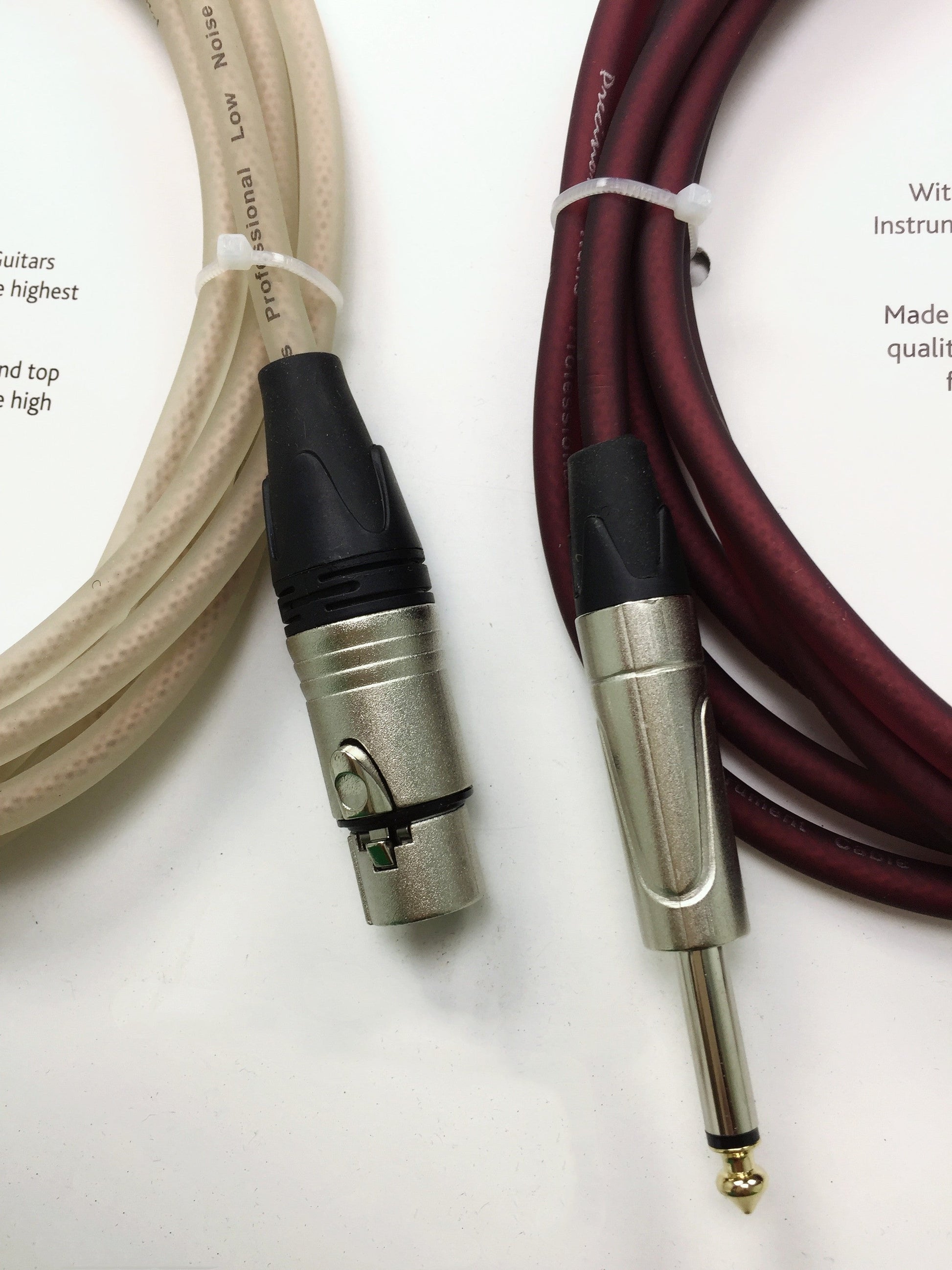 Haze Instrument Mic Cable XLR Plug, 3 Way, 6.35mm (1/4") Stereo Jack Plug TJ134
