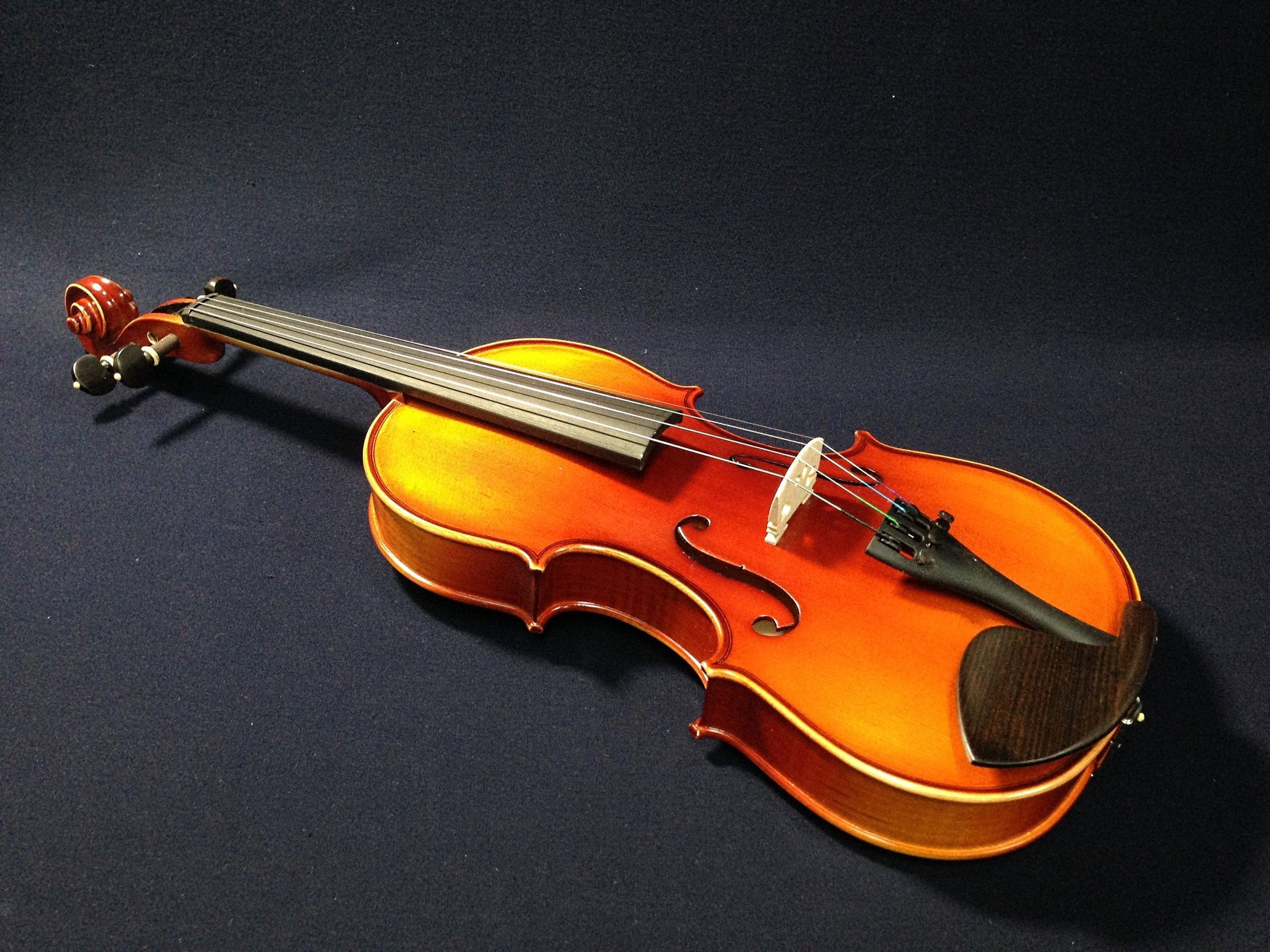 SJV02B Symphony 4/4 size Violin outfit w/Extra strings, Foam Hard Case, Bow, Rosin