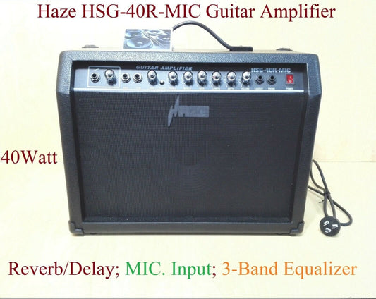 Haze HSG40RMIC 40W Guitar Amplifier, Reverb, Delay, Headphone Output