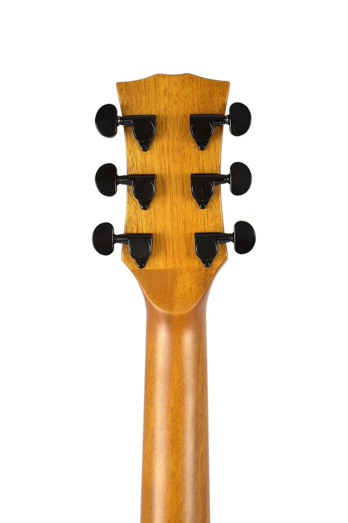 Klema Solid Canadian Cedar Top Flamed Mahogany Body Jumbo Acoustic Guitar - Natural K200JC