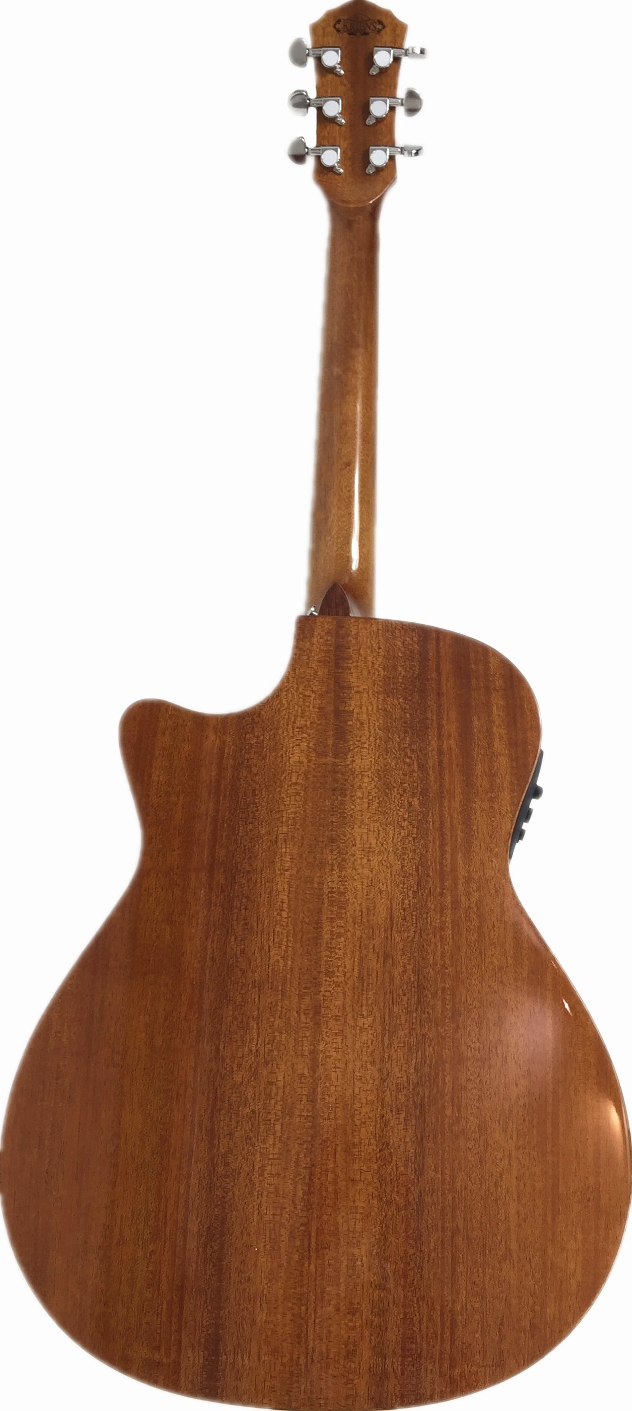 Kriens Flame Maple Top Built-In Fishman Pickup/Tuner OM Cutaway Acoustic Guitar - Natural KA430CSB