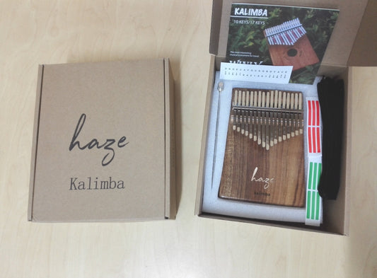 Haze HSH01A 17-Key Solid Acacia Kalimba