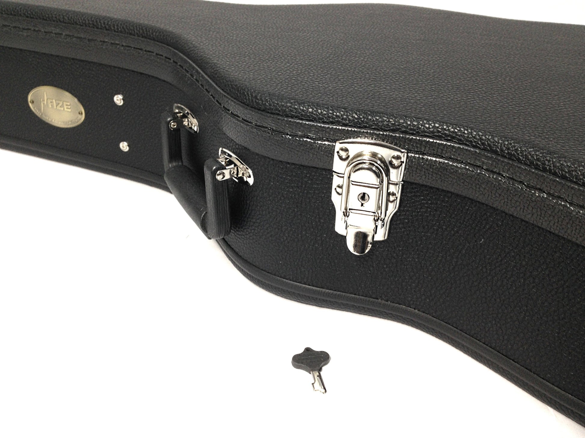 HPAA19020CA Durable Hard Case for Classical Guitar Lockable w/Key, Black
