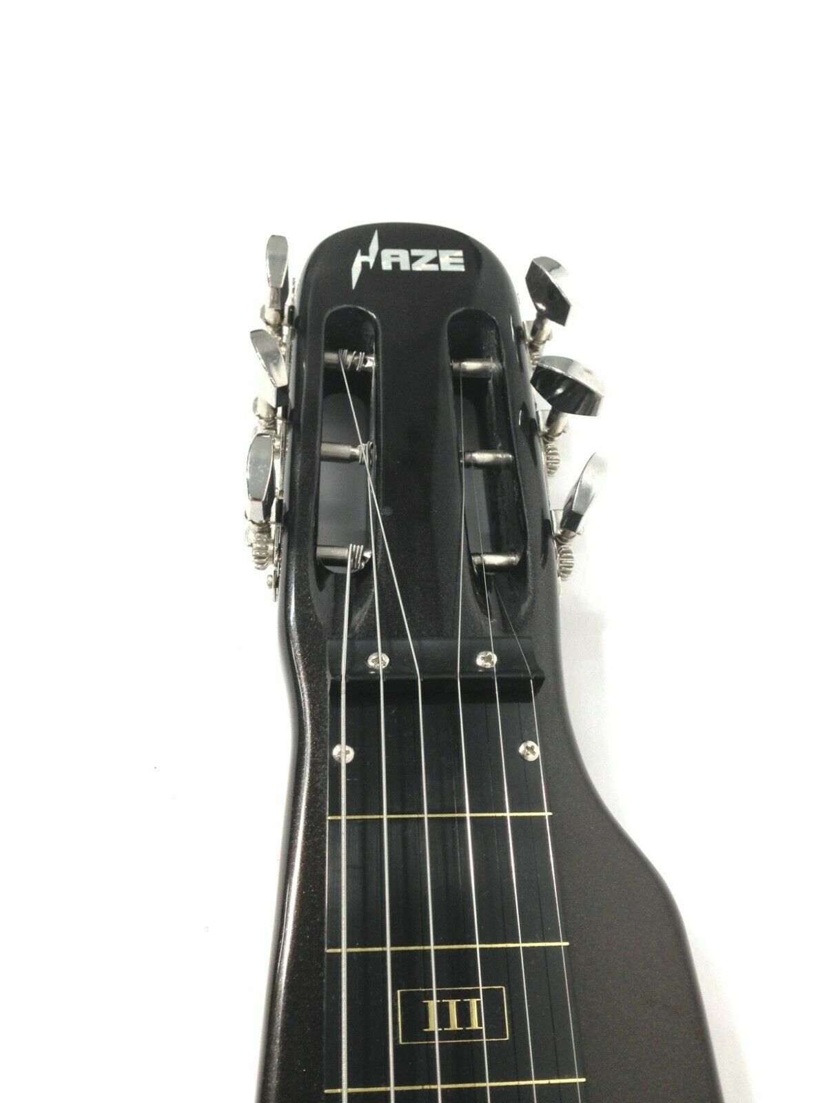 Haze Lap Steel Single Coil Height Adjustable Lap Steel Electric Guitar - Black HSLT1930MBK