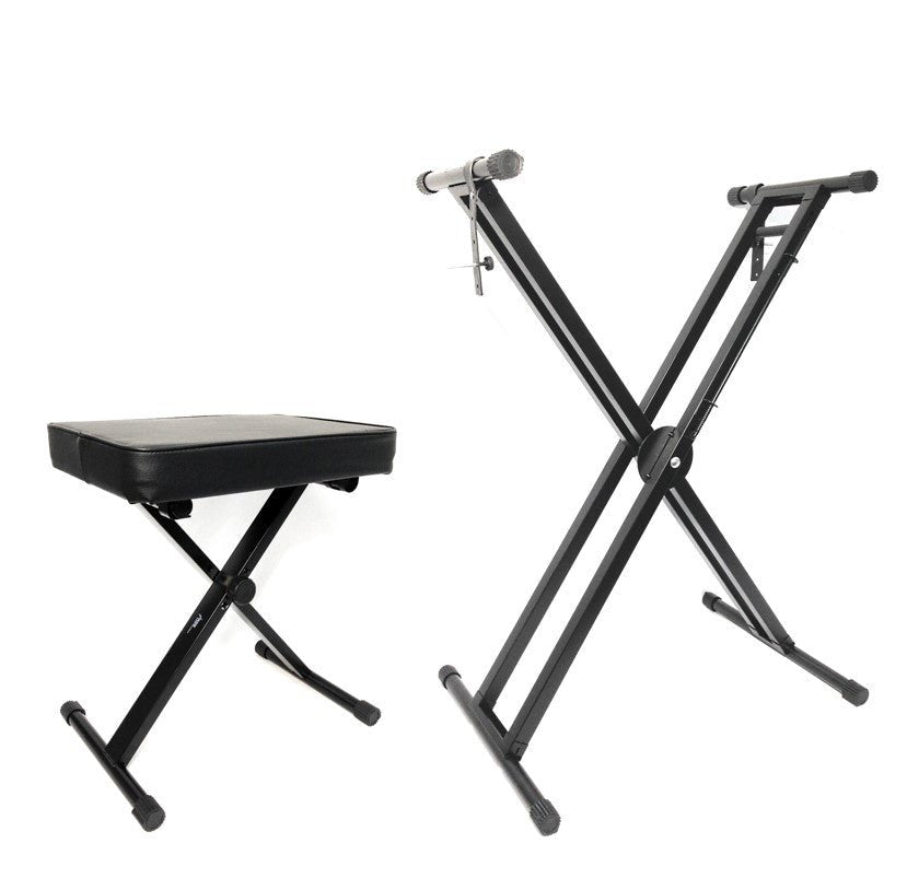 Professional Height Adjustable Folding X Type Double-Braced Keyboard Stand HJ-KBX4