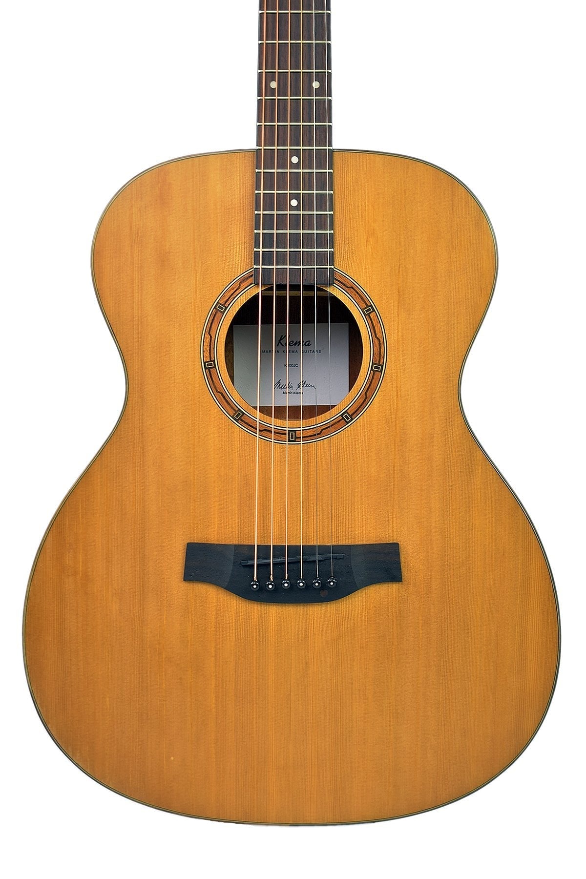 Klema Solid Canadian Cedar Top Mahogany Body Jumbo Acoustic Guitar - Natural K100JC